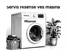 Servis Hisense veš mašina Novi Sad — ilustracija servisa veš mašine u Novom Sadu